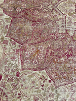 10’3 x 11’6 Antique floral design Kerman Lavar rug #1970ML / 10x12 Vintage rug - Blue Parakeet Rugs