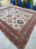 9'2  x 11'9 Vintage Samarkand Rug (#1109ML) - Blue Parakeet Rugs