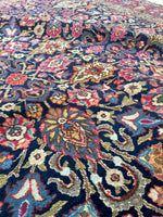 7’9 x 11’2 Antique 1920s Tabriz Rug (#1357) - Blue Parakeet Rugs