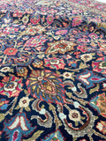 7’9 x 11’2 Antique 1920s Tabriz Rug (#1357) - Blue Parakeet Rugs