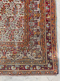 6x9 Antique Persian Paisley Mahal Rug #2182 - Blue Parakeet Rugs