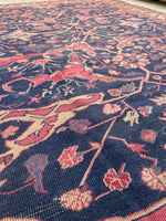 6’4 x 8’11 Antique Turkish rug #2368 - Blue Parakeet Rugs