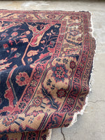 6’4 x 8’11 Antique Turkish rug #2368 - Blue Parakeet Rugs