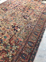 8’8 x 11’ Antique Persian Heriz Rug / 9x11 vintage rug (#1088) - Blue Parakeet Rugs