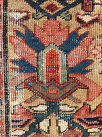 8’8 x 11’ Antique Persian Heriz Rug / 9x11 vintage rug (#1088) - Blue Parakeet Rugs