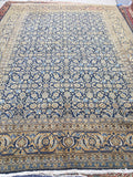 8 x 11’3 Antique Persian Tabriz Rug (#1030) - Blue Parakeet Rugs