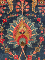 10'4 x 13' Antique Persian rug #1838 / Large Vintage Rug / 10x13 Vintage Rug - Blue Parakeet Rugs