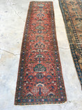 2’2 x 8’8 Antique Persian Heriz Runner / Rug Runner - Blue Parakeet Rugs