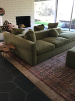 11’10 x 15’1 Antique Camel hair rug / 12x15 antique rug (#1273) - Blue Parakeet Rugs