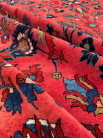 10’2 x 14’ Antique Persian Lilihan rug #2370 - Blue Parakeet Rugs