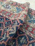 3 x 9’5 Antique worn Caucasian Runner (#1481) - Blue Parakeet Rugs