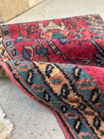 1’10 x 2’10 Antique Persian Malayer rug #2417 - Blue Parakeet Rugs
