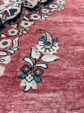 5’3 x 6’7 Vintage Persian Lilihan rug #2522 - Blue Parakeet Rugs