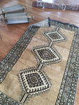 3'4 x 5'7 Vintage Persian Shiraz rug - Blue Parakeet Rugs