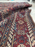 5'2 x 6'4 Antique Persian Shiraz Rug (#233) - Blue Parakeet Rugs