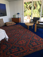 6'10 x 12'1 Antique Sumac #562T / Soumak Flatweave Rug / Large Caucasian Rug / Soumak / Soumack - Blue Parakeet Rugs