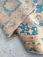 9 x 20 Antique Agra Rug (#1311) - Blue Parakeet Rugs