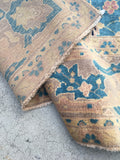 9 x 20 Antique Agra Rug (#1311) - Blue Parakeet Rugs