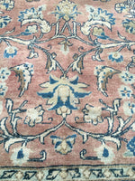 10x14 antique Persian Yazd Rug (#1027) - Blue Parakeet Rugs
