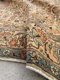 5’5 x 8’6 Antique Persian Tabriz rug #2289 / 6x9 Vintage rug - Blue Parakeet Rugs