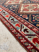 3’ x 14’9 Antique Persian Runner #2323 / Long Vintage Runner - Blue Parakeet Rugs