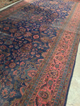 9’9 x 19’7 Antique palace size rug - Blue Parakeet Rugs