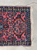 2x3 Antique Persian Scatter Rug #2487 - Blue Parakeet Rugs