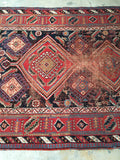 5 x 7'3 Antique nomadic rug (#1282) / 5x7 Vintage rug - Blue Parakeet Rugs