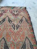 2’ x 2’9 Antique Turkish scatter rug (#1375) - Blue Parakeet Rugs