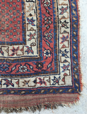 4’2 x 5’1 Antique Persian Afshar Rug (#912) - Blue Parakeet Rugs