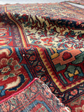 4’3 x 6’5 Antique Persian Malayer #235 / Small Vintage  Rug - Blue Parakeet Rugs
