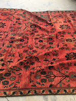 7’3 x 12’1 Antique Mahal Rug - Blue Parakeet Rugs