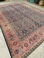 7’4 x11’2 Antique Persian Tabriz Rug #1355 - Blue Parakeet Rugs