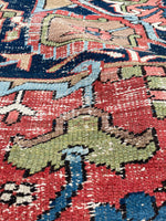 8'4 x 11'7 Antique Tribal Mountain rug #2070 / 8x12 Vintage Rug - Blue Parakeet Rugs