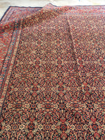 8’4 x 11’5 Antique Persian Mashhad rug (#1315) - Blue Parakeet Rugs