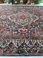 10’9 x 13’1 Antique Persian Bakhtiari rug (#1382) - Blue Parakeet Rugs