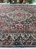 10’9 x 13’1 Antique Persian Bakhtiari rug (#1382) - Blue Parakeet Rugs