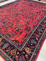 10’2 x 14’ Antique Persian Lilihan rug #2370 - Blue Parakeet Rugs