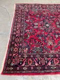 7’1 x 9’9 Antique Persian Dargazin Rug #2354 / 7x10 vintage rug - Blue Parakeet Rugs