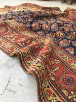 3’9 x 15’4 Antique Kurdish Runner (#1370) - Blue Parakeet Rugs