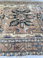 9’6 x 13’4 antique Persian Serapi (#1145) - Blue Parakeet Rugs