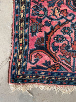 2x3 Antique Persian Scatter Rug #2487 - Blue Parakeet Rugs