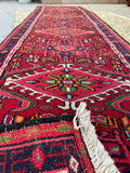 2’5 x 9’3 Persian Gharajeh runner #668 - Blue Parakeet Rugs