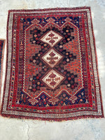 5’1 x 6’6 Antique Persian Afshar Rug (#1295) - Blue Parakeet Rugs