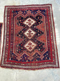 5’1 x 6’6 Antique Persian Afshar Rug (#1295) - Blue Parakeet Rugs