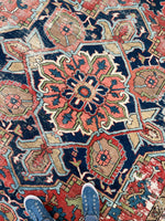 8'4 x 11'7 Antique Tribal Mountain rug #2070 / 8x12 Vintage Rug - Blue Parakeet Rugs