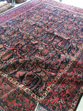11x14 Antique Persian Ferahan Sarouk (#1381) - Blue Parakeet Rugs
