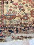 8’2 x 10’ antique Persian Serapi Heriz Rug (#861) - Blue Parakeet Rugs