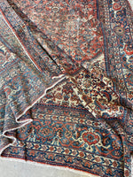 9'8 x 12'2 Antique Worn Persian Mahal Rug #2732