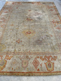 8’1 x 11’1 Antique 19th Century Rug # 2404ML / Large Vintage Rug / Neutral Rug / Beige Rug - Blue Parakeet Rugs